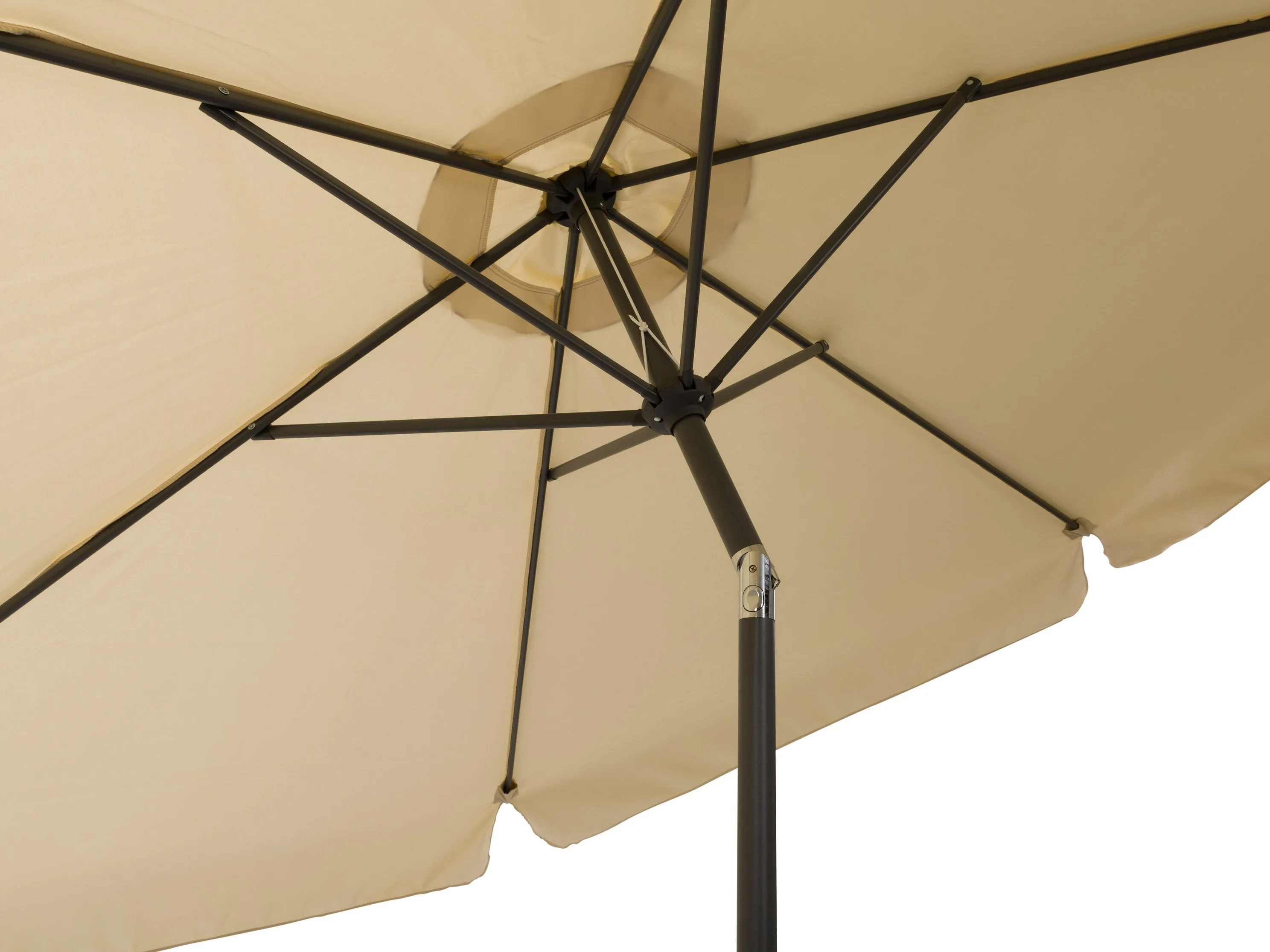 10ft Round Warm White Patio Umbrella