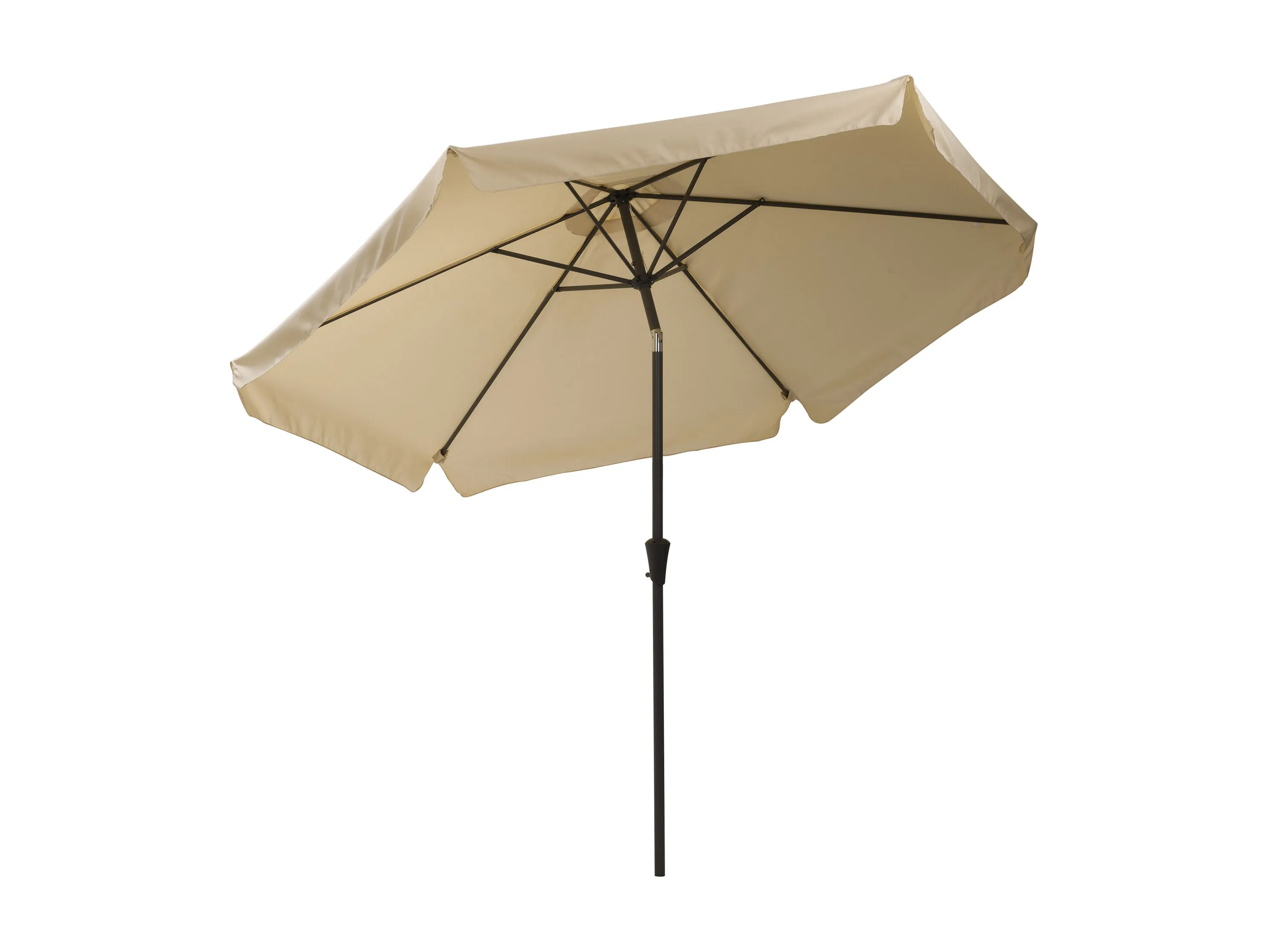 10ft Round Warm White Patio Umbrella