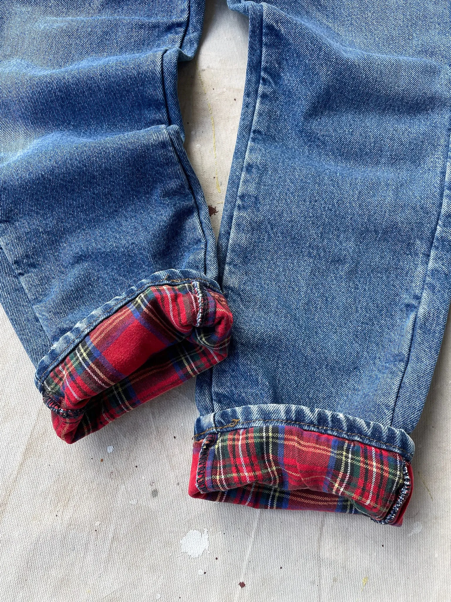 90's L.L.Bean Flannel Lined Jeans—[30x30]