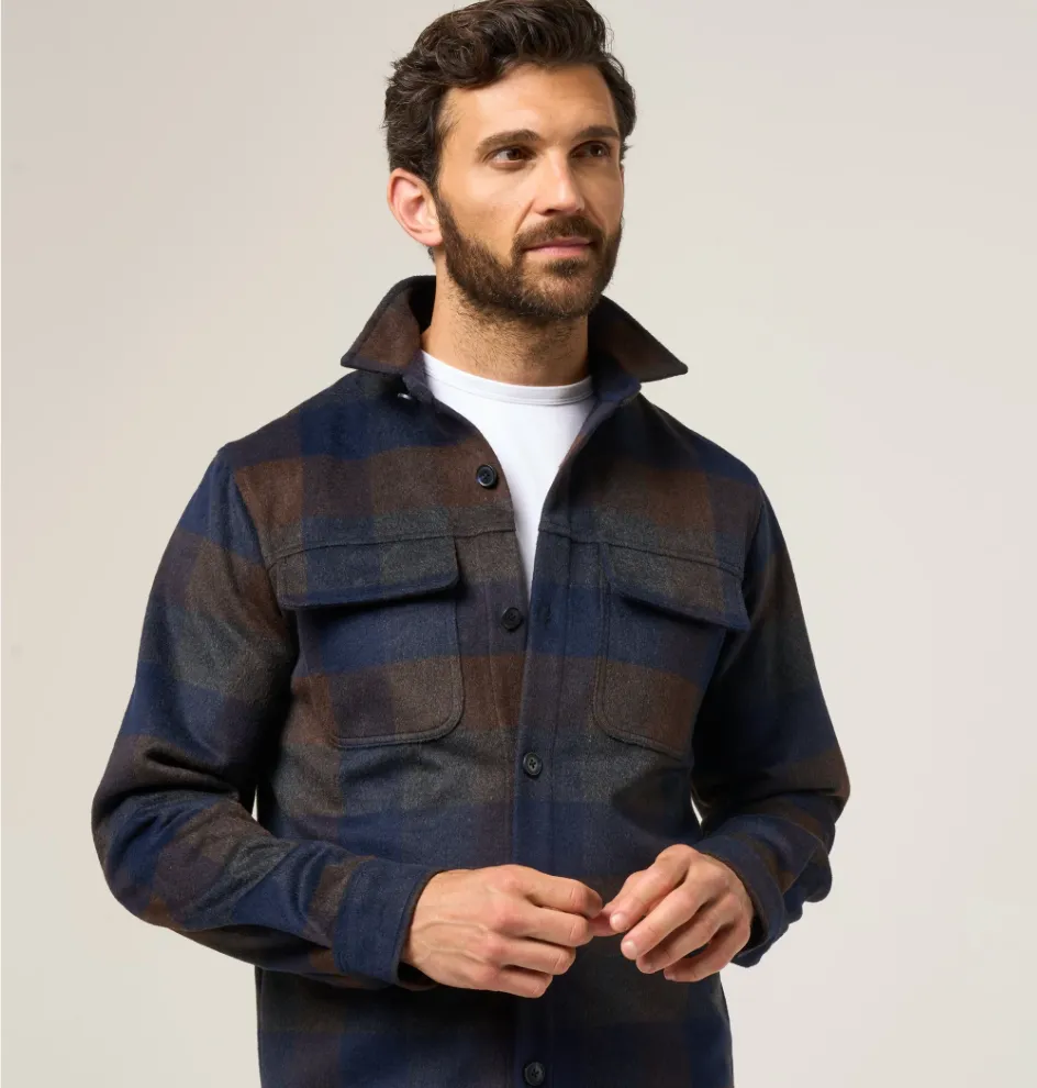 Alan Paine Ripley Plaid Shacket