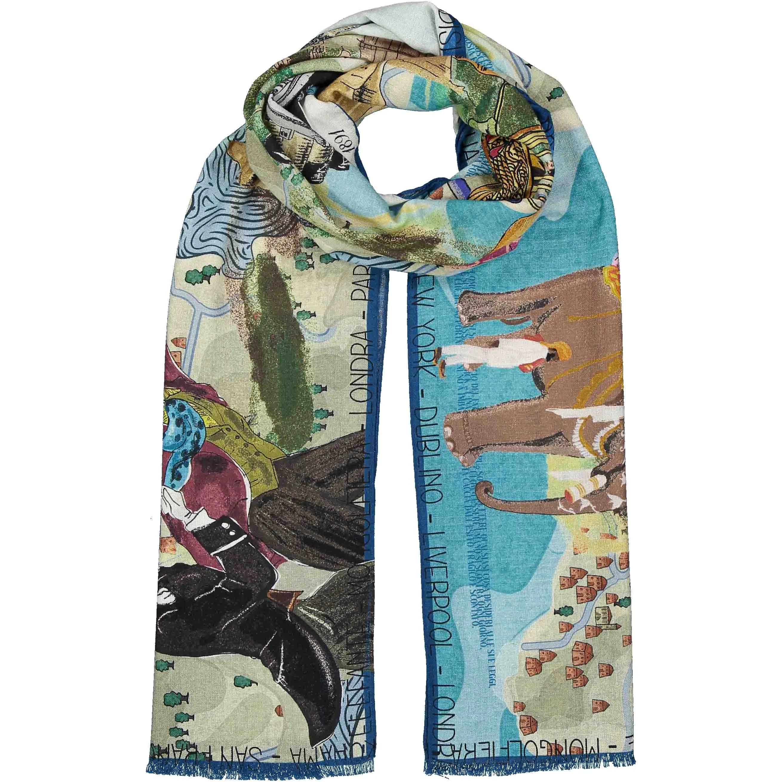 Around the world in eighty days scarves