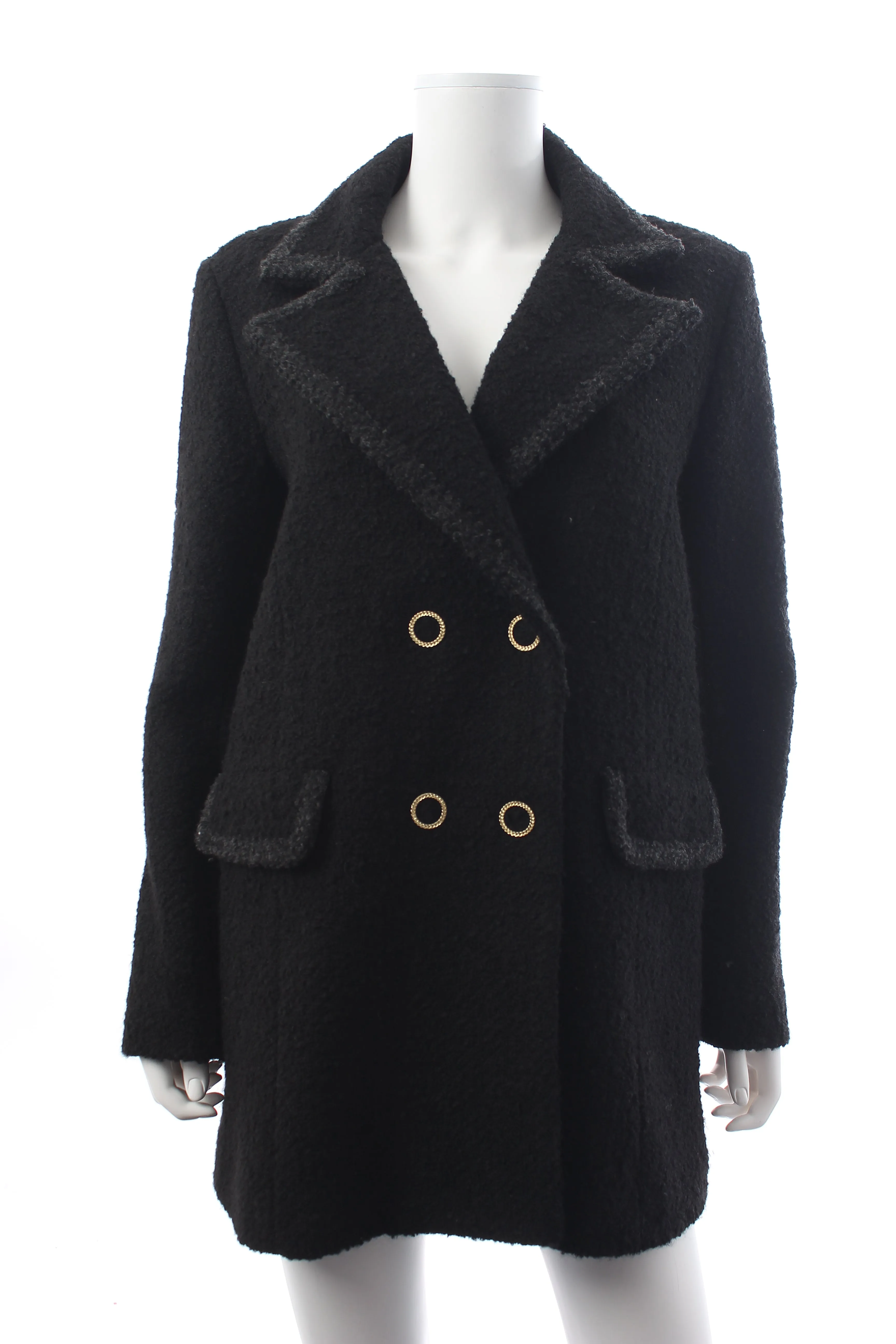 Ba&sh Flo Double Breasted Bouclé Coat