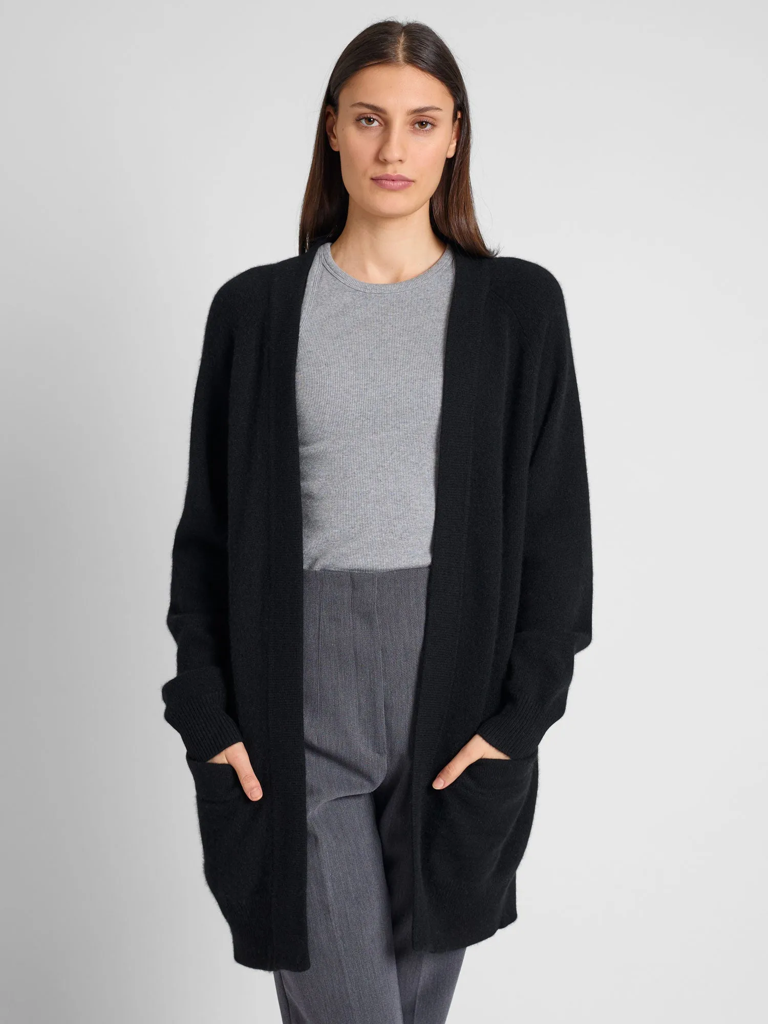 Cashmere cardigan "Solveig" - black