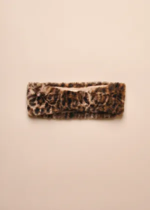 CHEETAH FAUX FUR HEADBAND