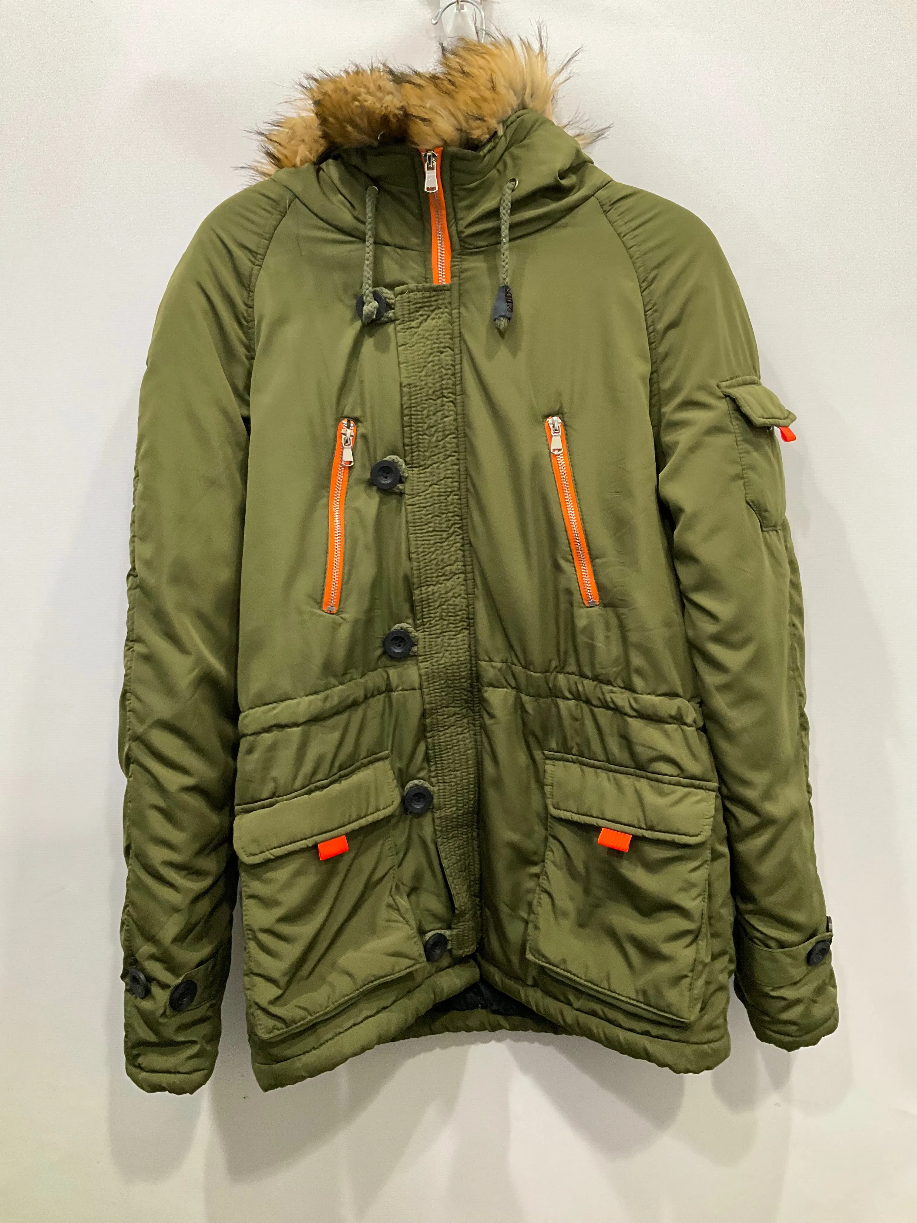 Coat Puffer & Quilted By Clothes Mentor In Green, Size: L