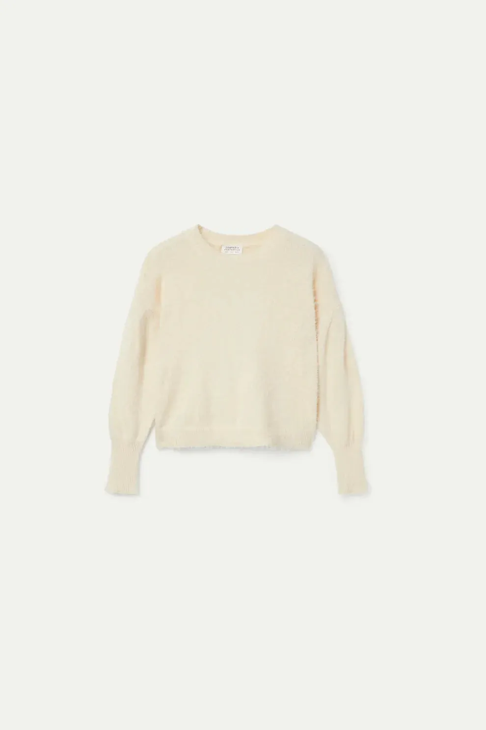 Compania Fantastica Buttermilk Textured Knit Sweater