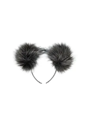 Double Pom Pom Headband Storm Grey