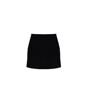 EMMA KNIT MINI SKIRT BLACK