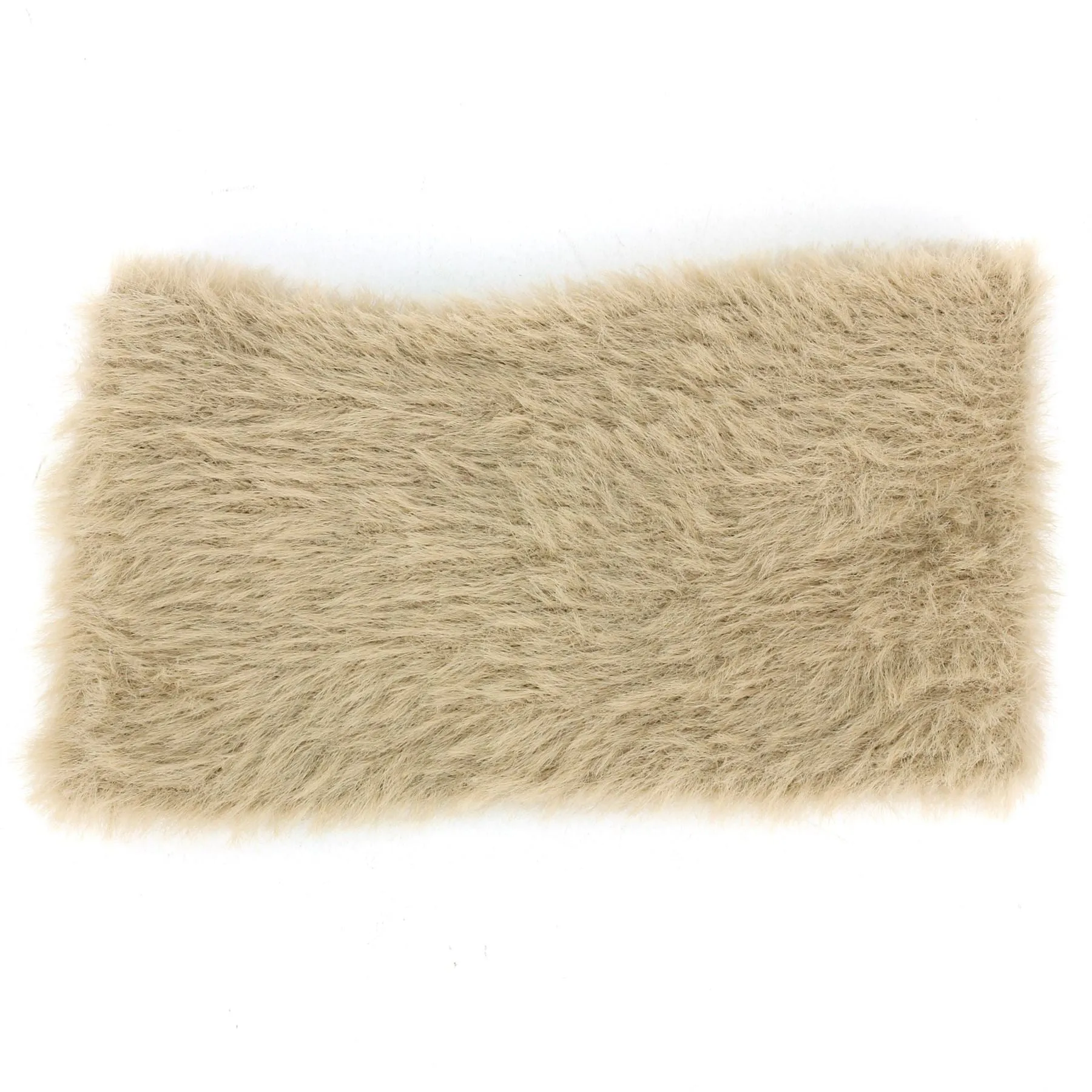 Faux Fur Twisted Bowknot Headband - Beige