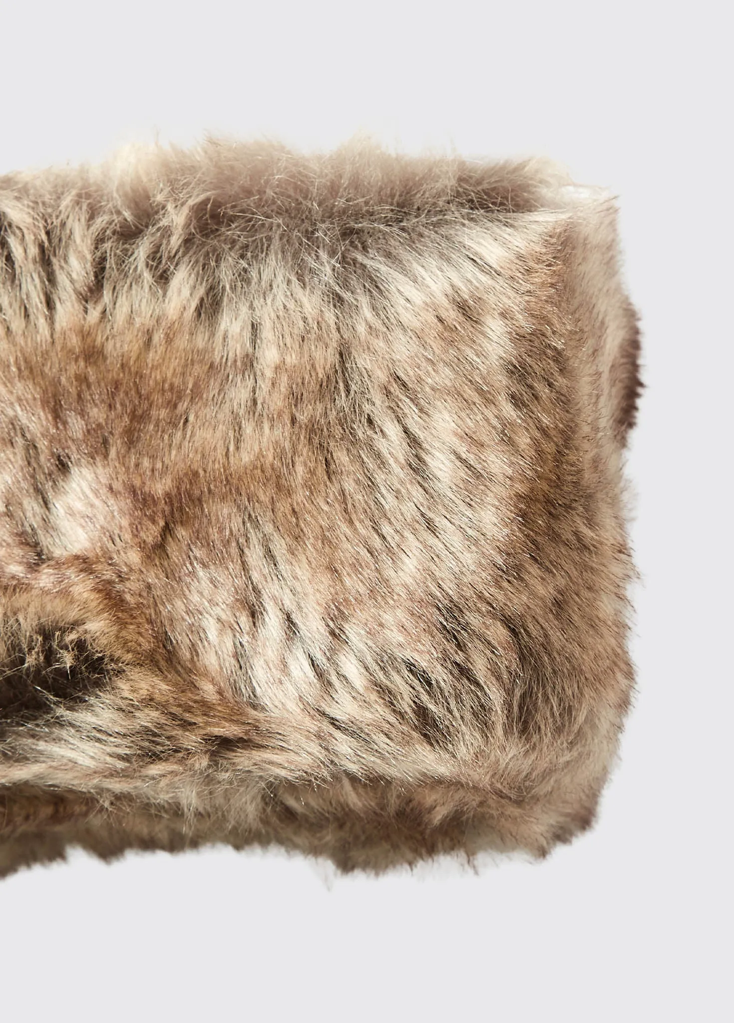 Faux Ladies Fur Headband - Chinchilla