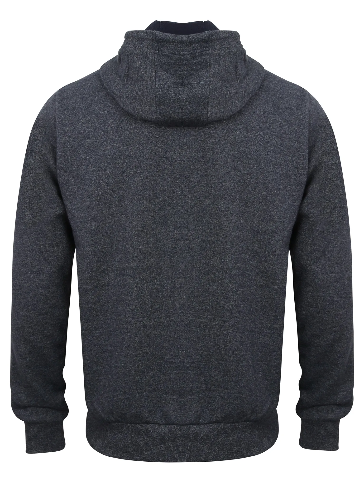 Frampton Speckled Marl Zip Through Hoodie in True Navy - Le Shark