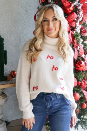 HoHoHo Mock Neck Sweater