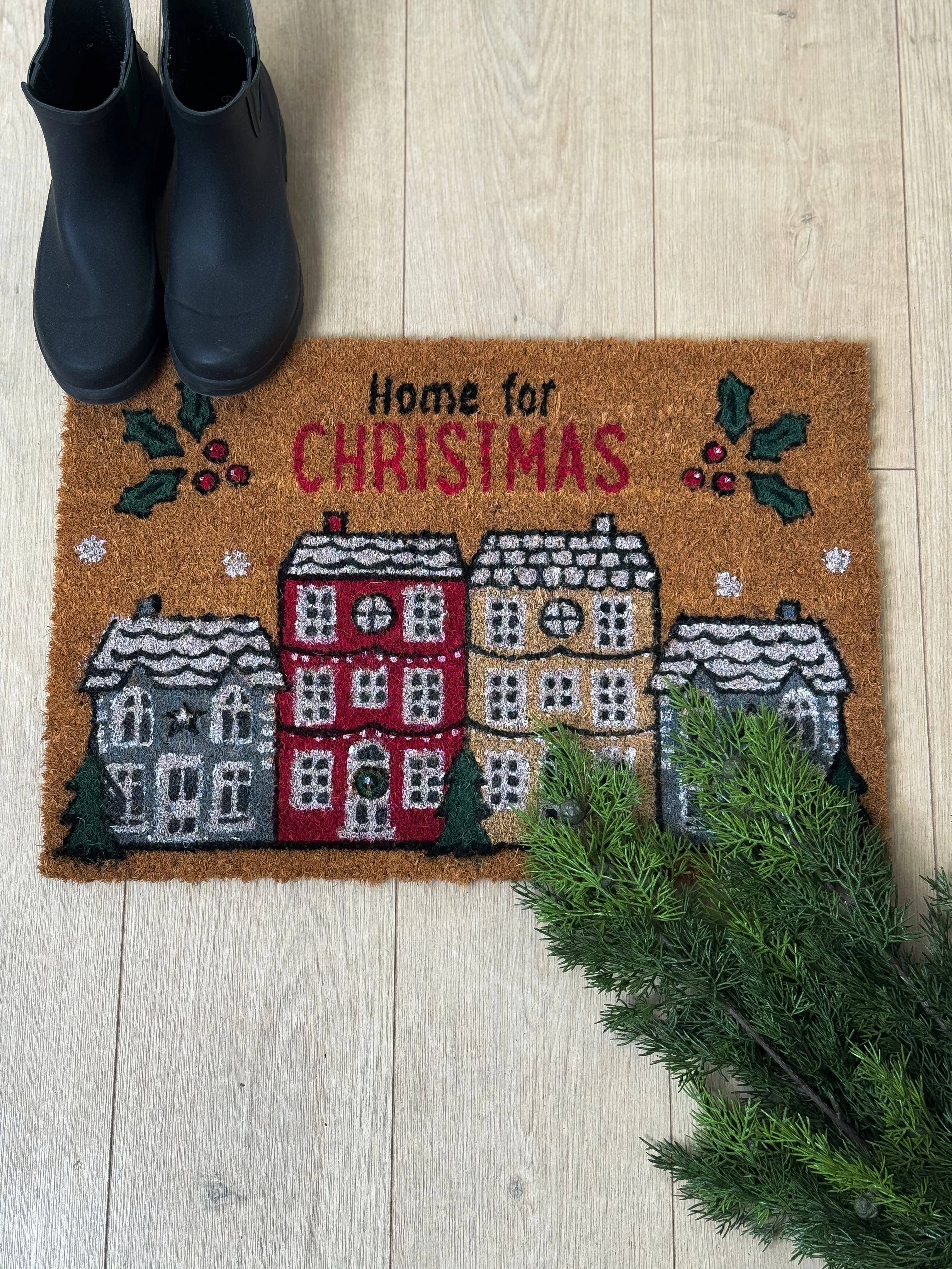 Home For Christmas Doormat