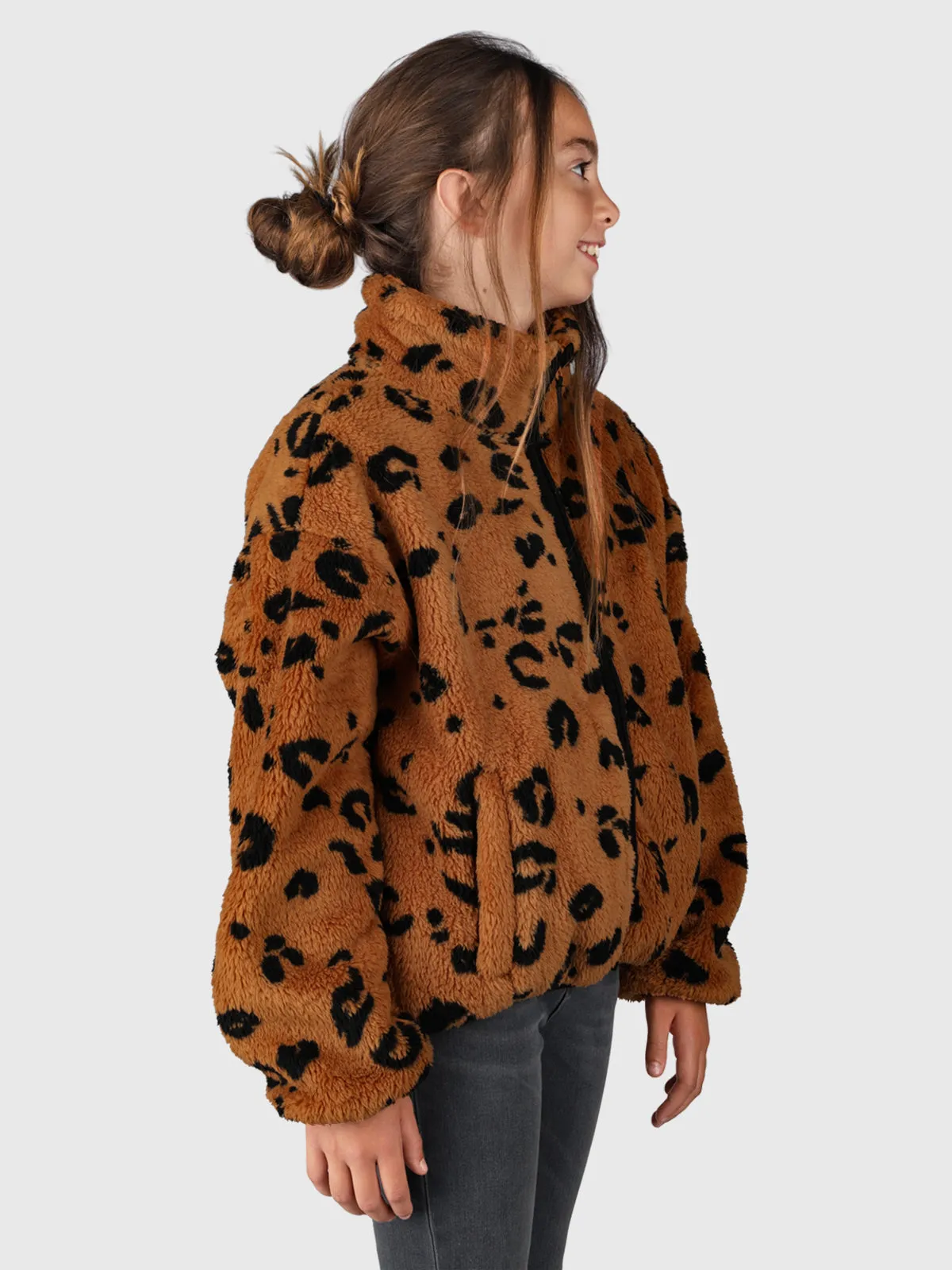 Huntressa-AO Girls Teddy Jacket | Panter Print