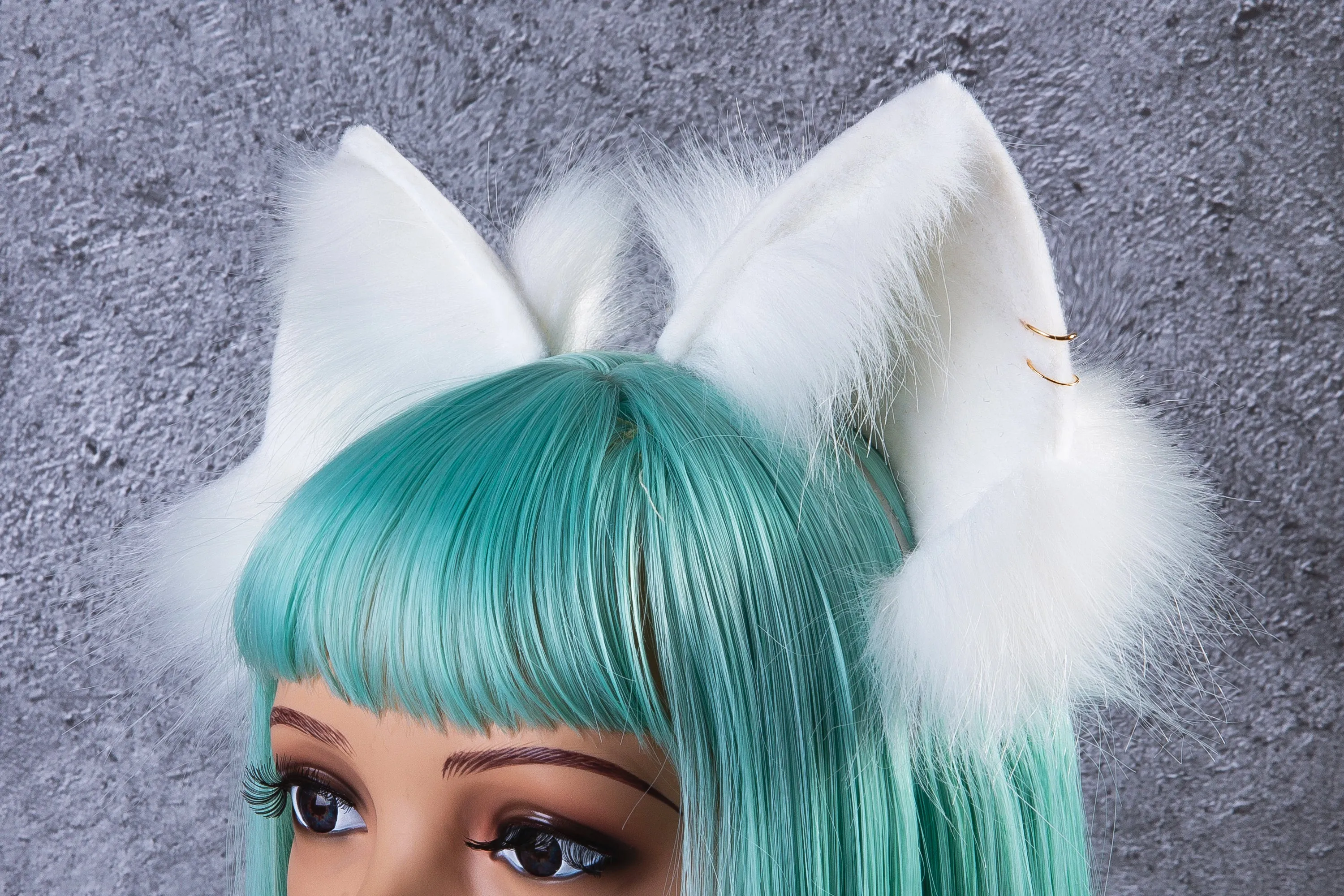 kitten ear - wolf ear - fox ear headband - cosplay ear - anime cosplay - animal ear - white cat ear headband - cat headband kawaii - fur ear