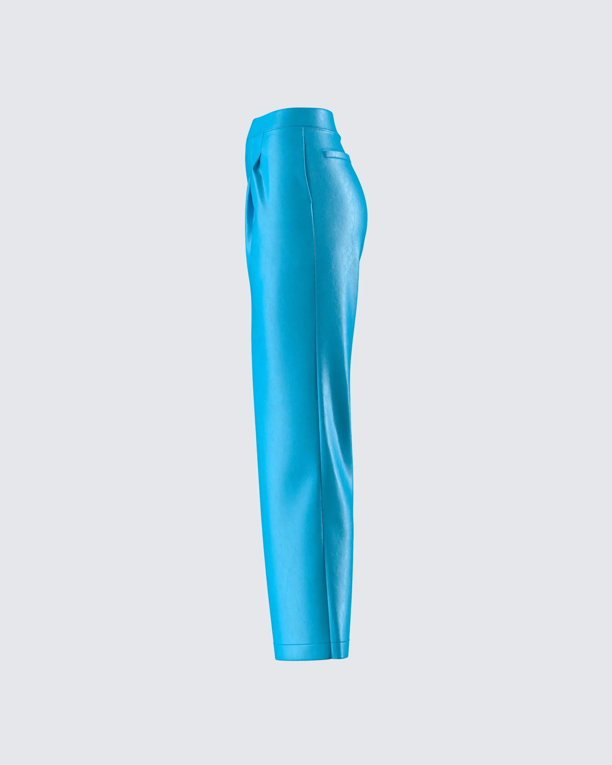 Maz Turquoise Vegan Leather Pant