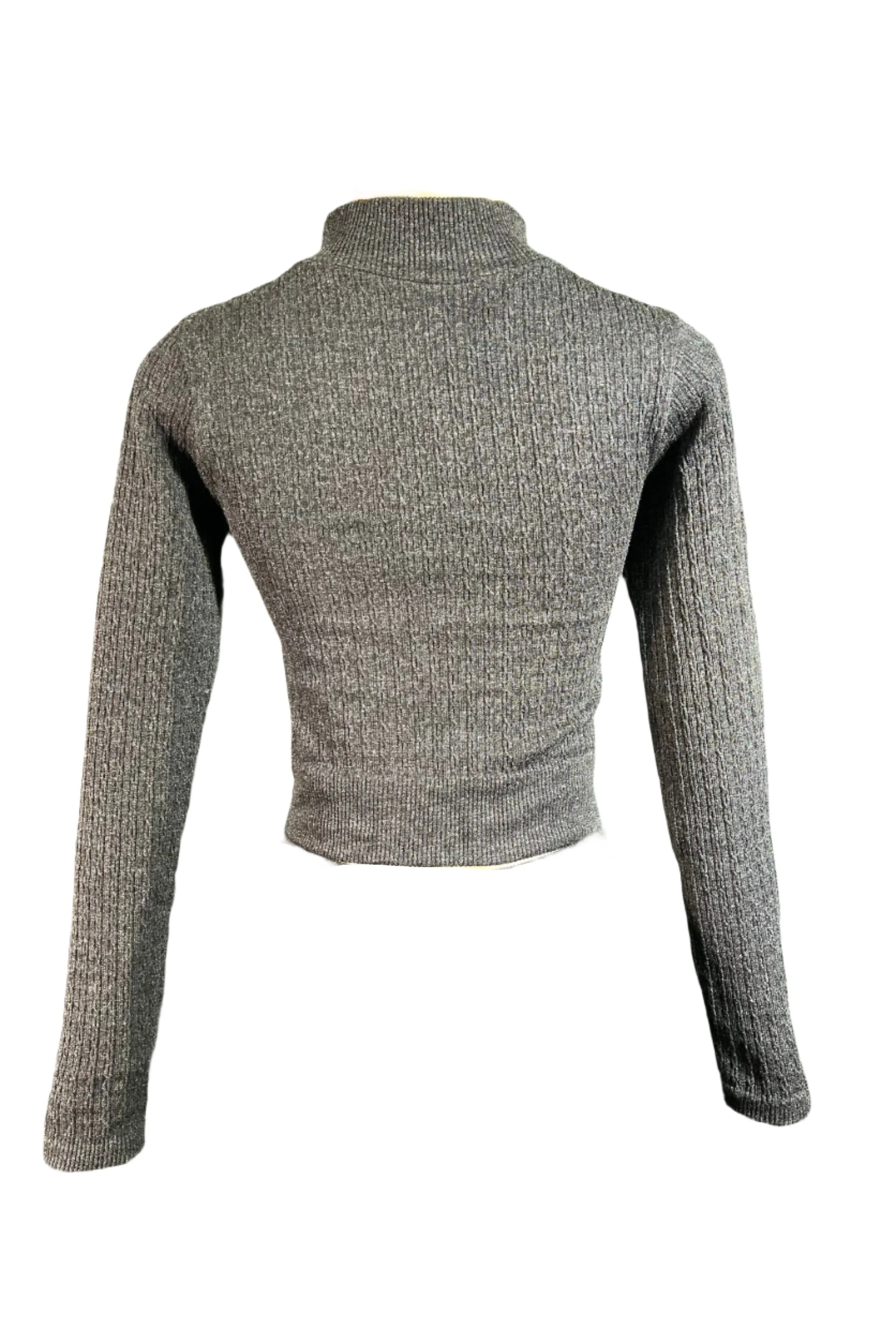 Mock Neck Long Sleeve Sweater Top