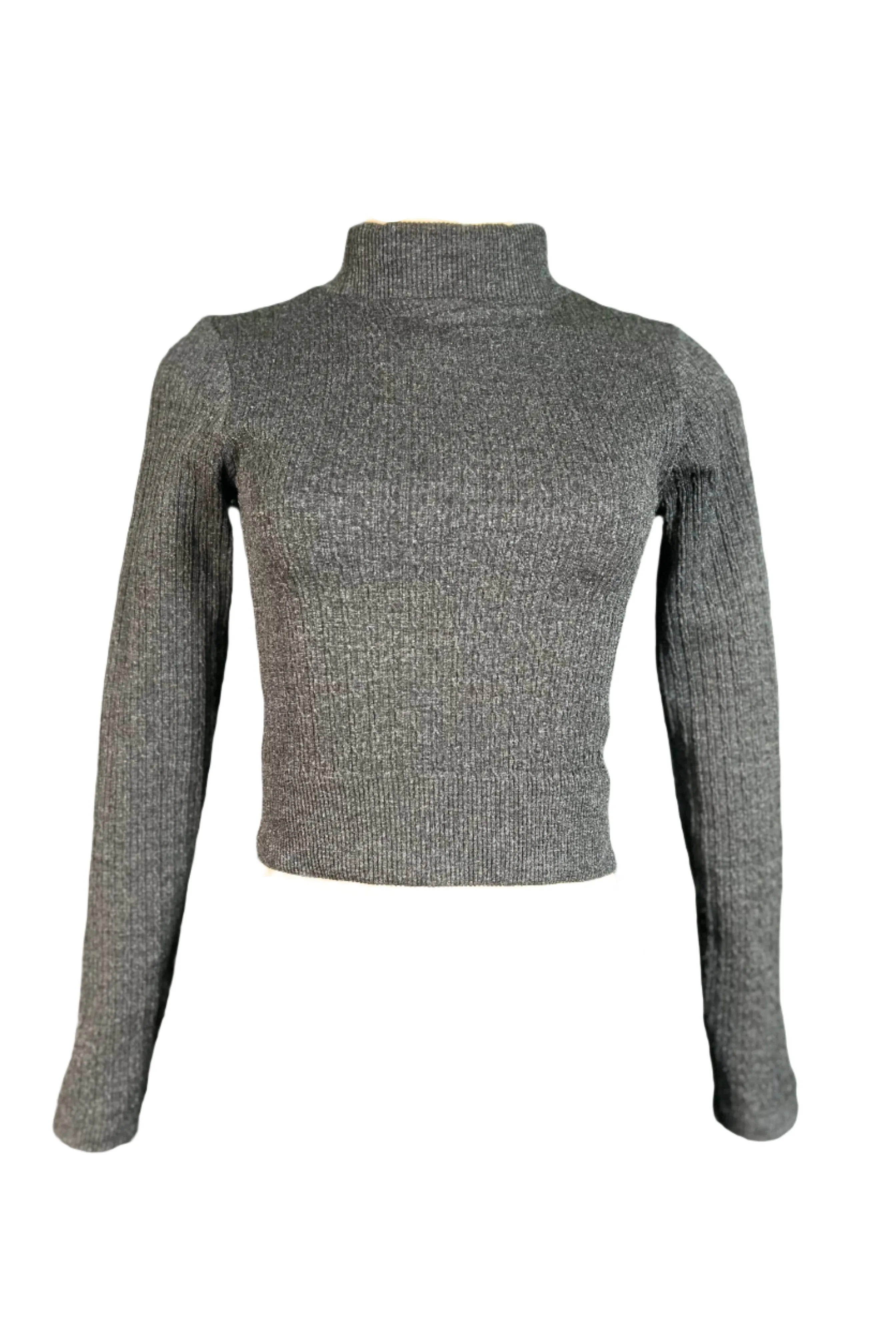 Mock Neck Long Sleeve Sweater Top