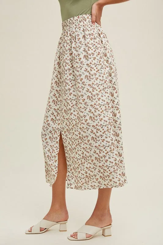 Natalie Floral Midi Skirt