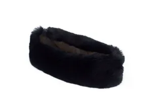 Navy Faux Fur Headband / Collar by Evelyne Prélonge