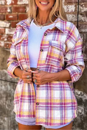 Rira Plaid Shacket with Pockets