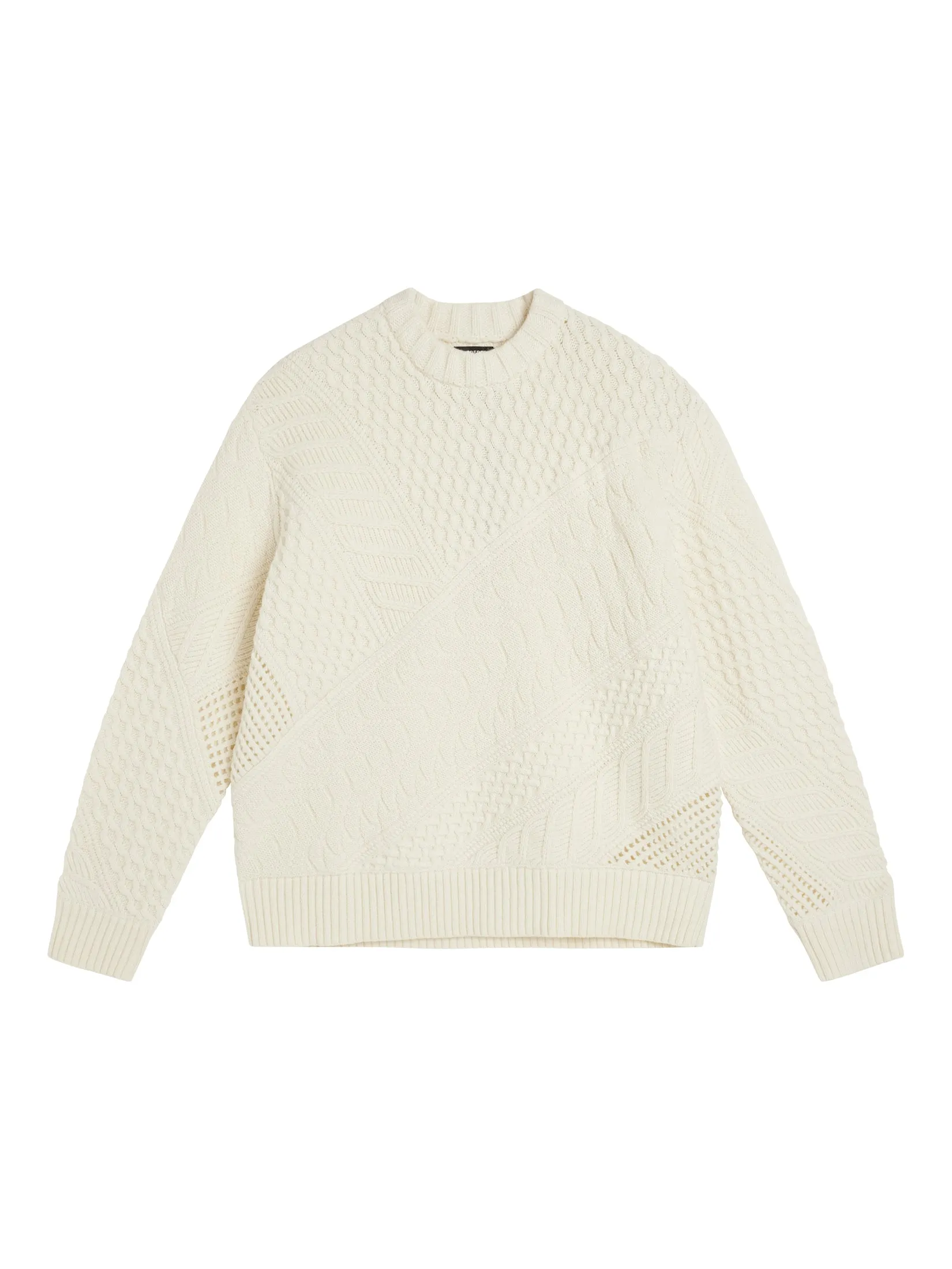 Savio Cable Knit Mock Neck / Cloud White