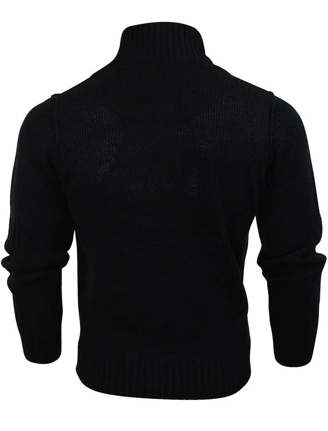 Someries Fleece Layer Insert Jumper in Black - Kensington