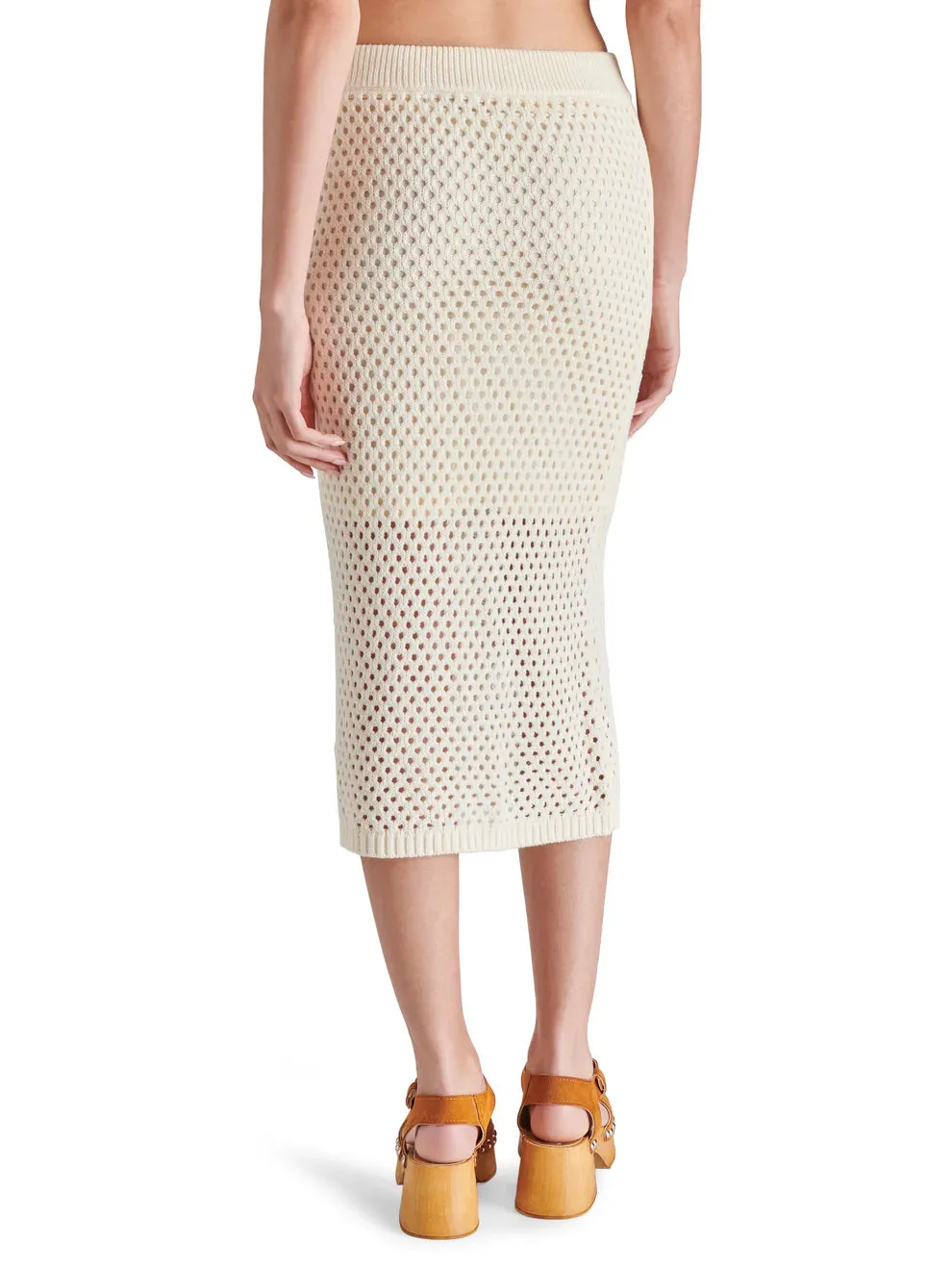 STEVE MADDEN ROSALIND CROCHET MIDI SKIRT