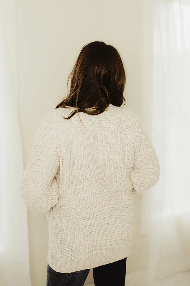 Textured Oversize Cardigan