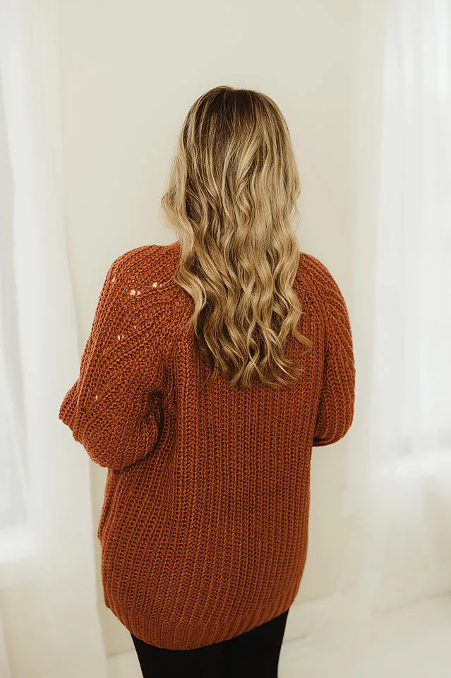 Textured Oversize Cardigan