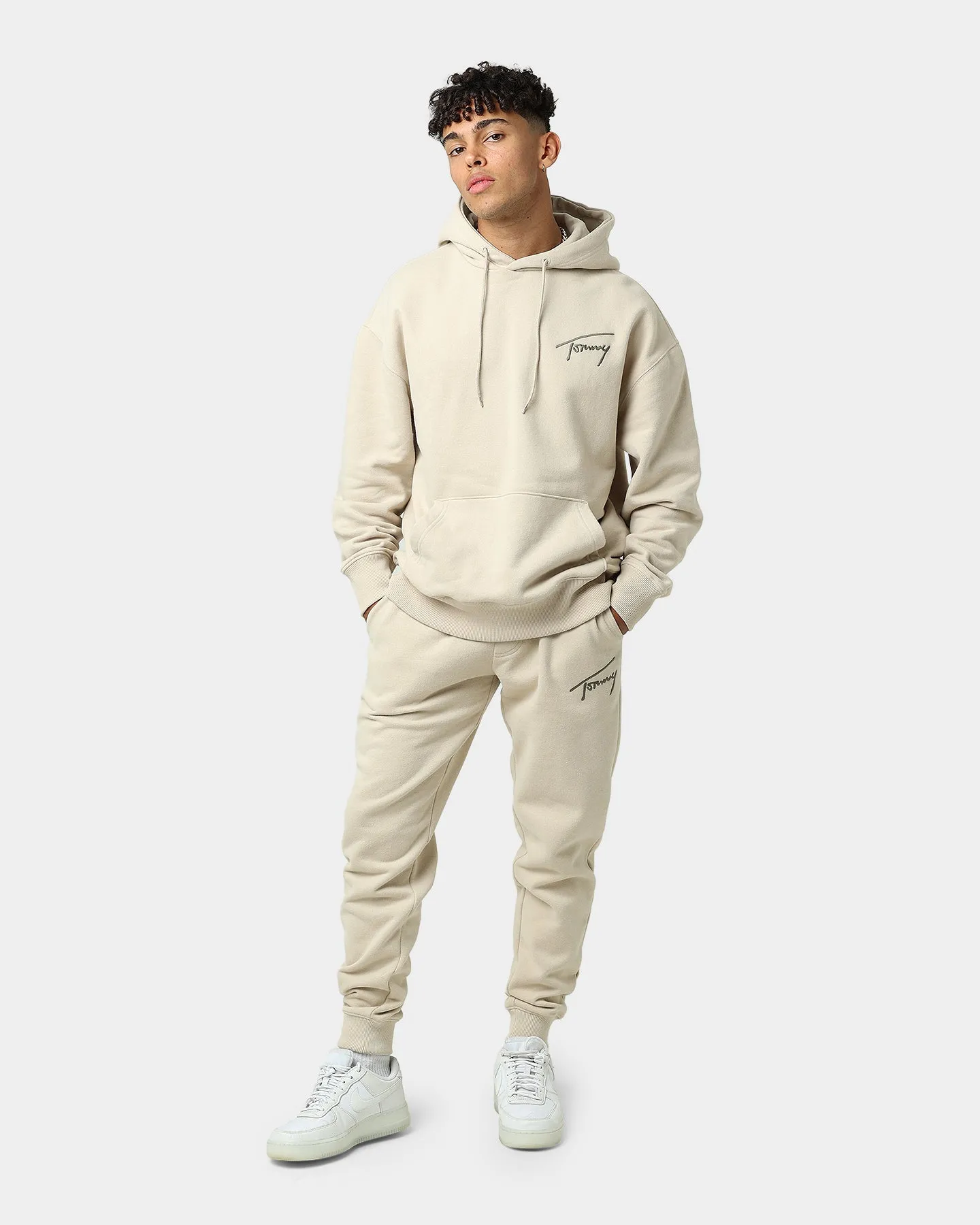 Tommy Jeans Signature Hoodie Savannah Sand