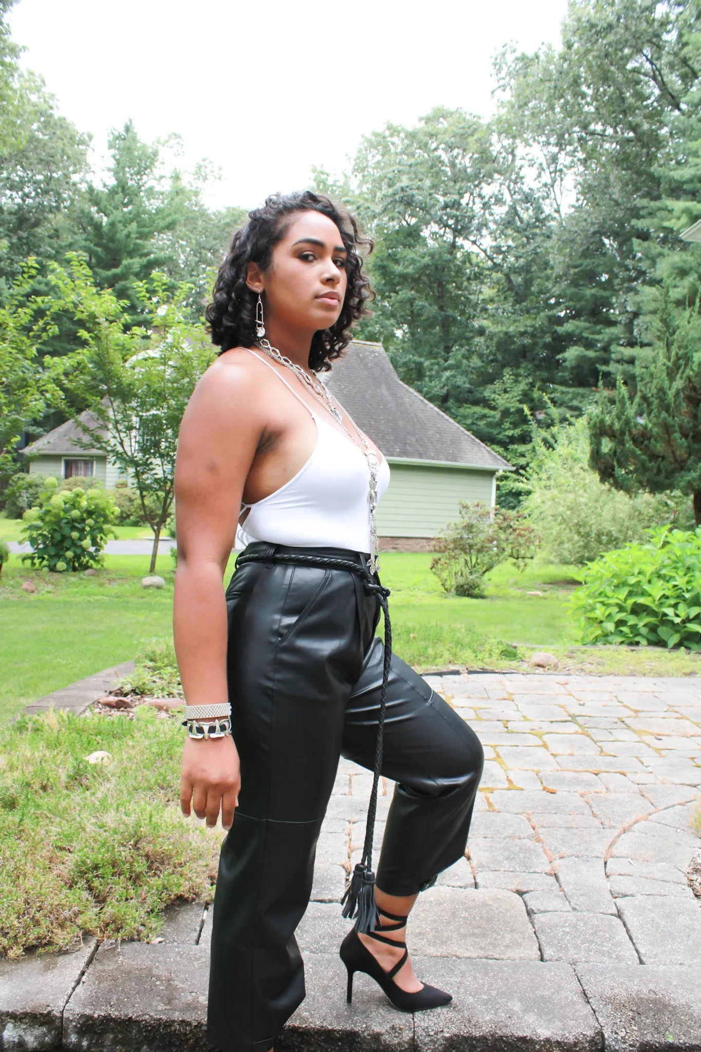 Vegan Leather Trousers by Blue Revival