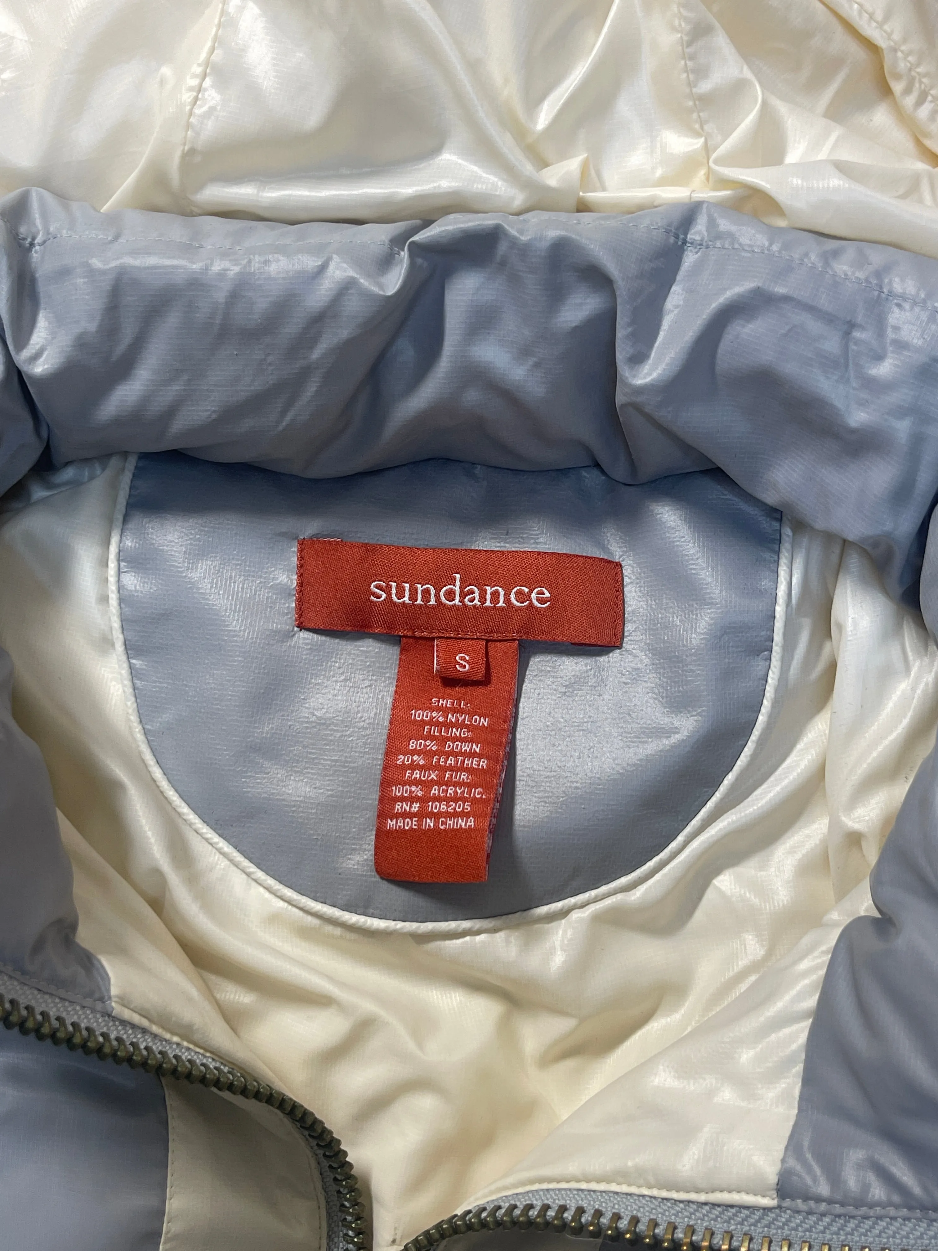 Vest Puffer & Quilted By Sundance In Grey White, Size: S