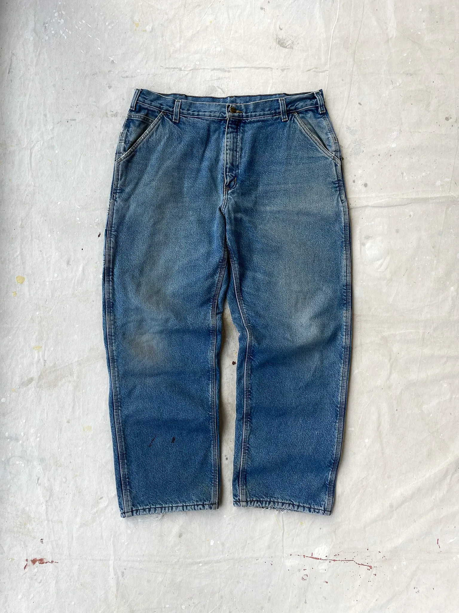 Vintage Carhartt Fleece Lined Jeans—[38x32]