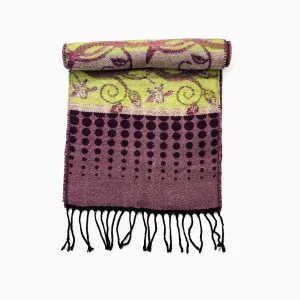 Wool Scarf Fleur Purple